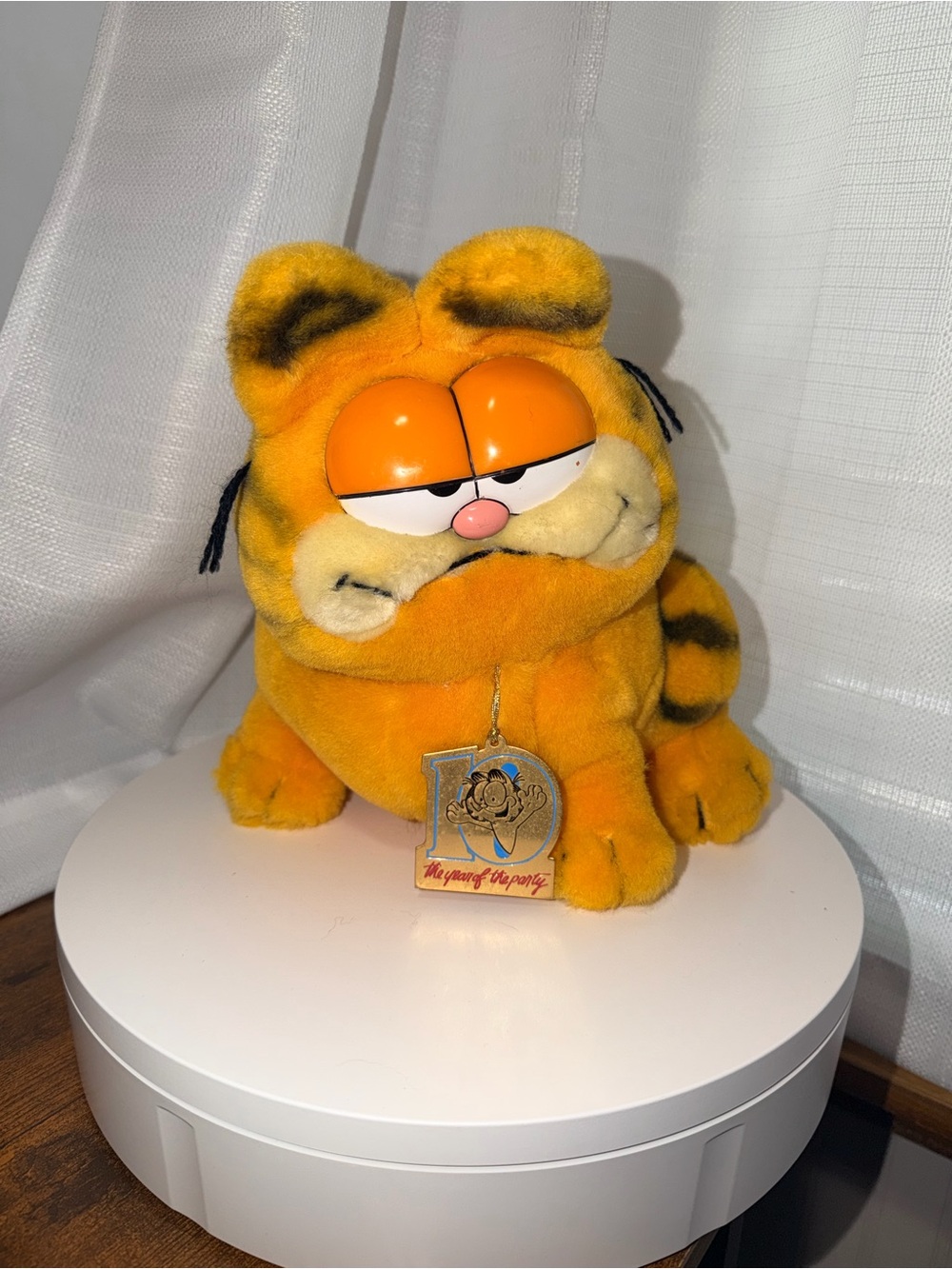 1978 Vintage Garfield Plush Cat Toy - Orange